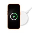 Magsafe műbőr tok Apple iPhone 15 Plus , narancs