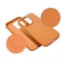 Magsafe műbőr tok Apple iPhone 15 Plus , narancs