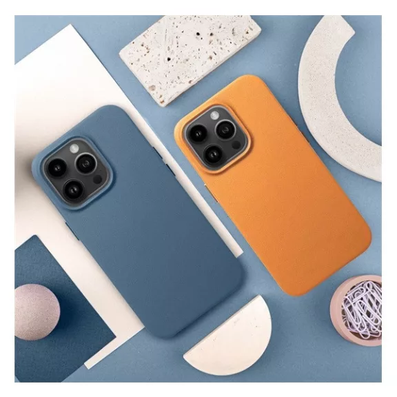 Magsafe műbőr tok Apple iPhone 15 Plus , narancs