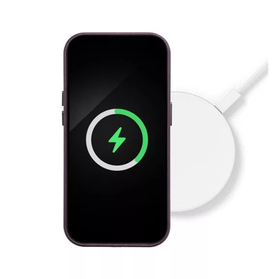 Magsafe műbőr tok Apple iPhone 15 Pro , lila