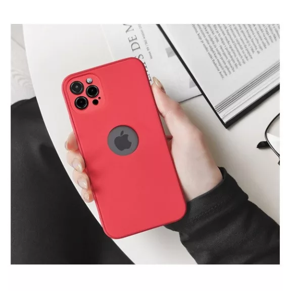 Forcell Soft Apple iPhone 15 Pro Max szilikon tok, piros