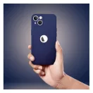 Forcell Soft Apple iPhone 15 Pro Max szilikon tok, sötétkék