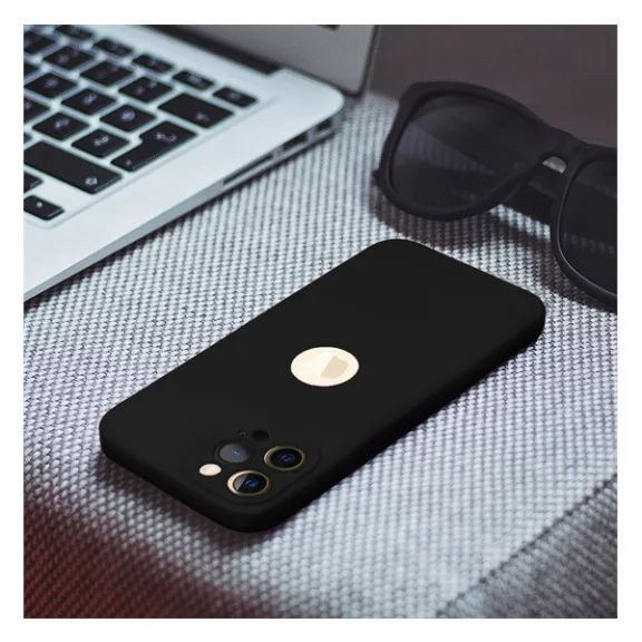 Forcell Soft Apple iPhone 15 Pro Max szilikon tok, fekete