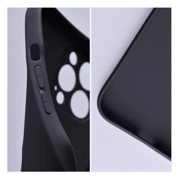 Forcell Soft Apple iPhone 15 Pro Max szilikon tok, fekete