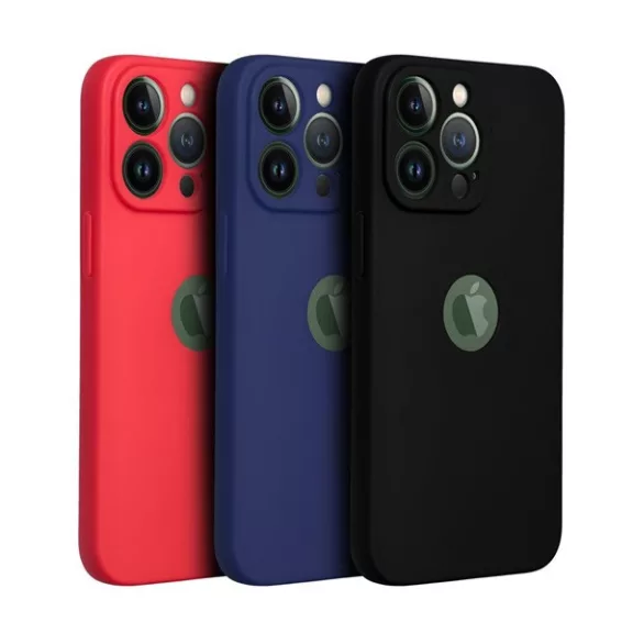 Forcell Soft Apple iPhone 15 Pro Max szilikon tok, fekete