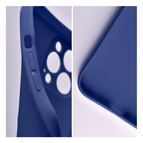 Forcell Soft Apple iPhone 15 Plus szilikon tok, sötétkék