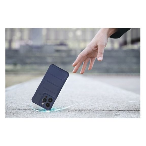 Heavy Duty Apple iPhone 14 Plus ütésálló szilikon tok, kék