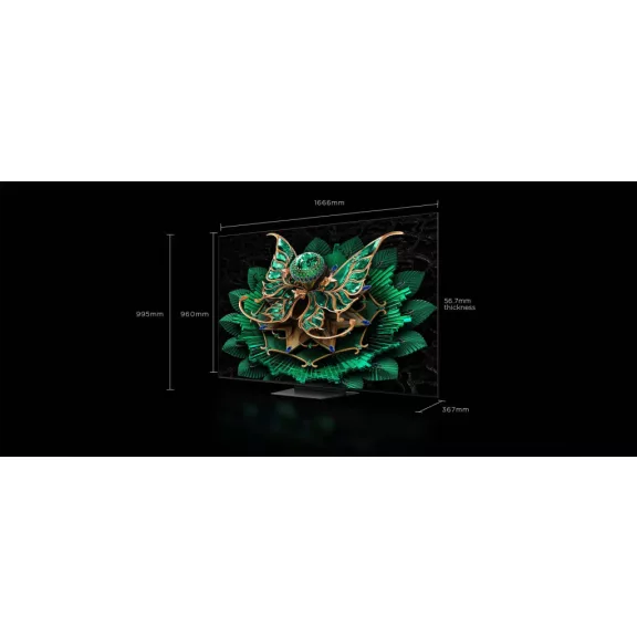 TCL 75C7K QD-Miniled 144Hz Google Smart Televízió