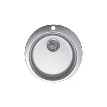 Metalac Venera 480E Ø90 Egymedencés Mosogatótálca - Inox