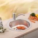 Metalac Venera 480E Ø90 Egymedencés Mosogatótálca - Inox