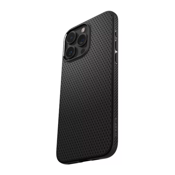 Spigen Liquid Air Apple iPhone 15 Pro Max tok, Matte Black, fekete