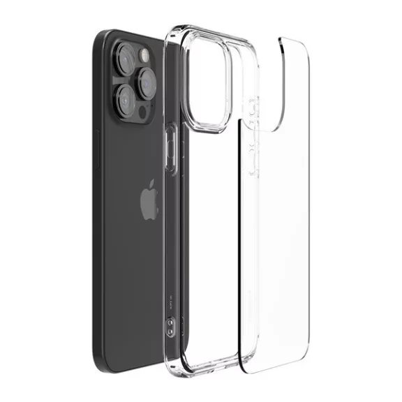 Spigen Ultra Hybrid Apple iPhone 15 Pro Max tok, Crystal Clear, átlátszó