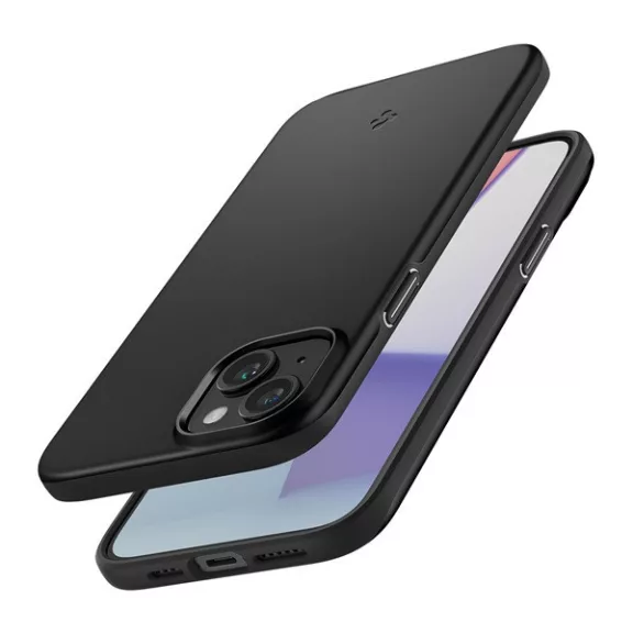 Spigen Thin Fit Apple iPhone 15 Plus tok, fekete