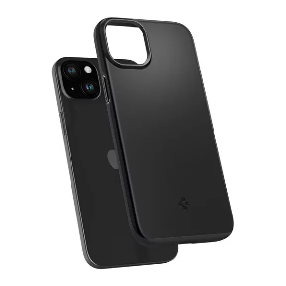 Spigen Thin Fit Apple iPhone 15 Plus tok, fekete