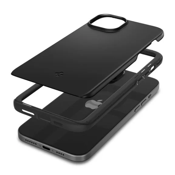 Spigen Thin Fit Apple iPhone 15 Plus tok, fekete