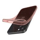 Spigen Liquid Crystal Glitter Apple iPhone 15 Plus tok, csillámos, rózsaszín, átlátszó