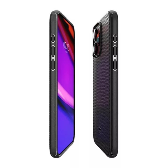 Spigen Mag Armor MagFit Apple iPhone 15 Pro tok, MagSafe, Matte Black, fekete