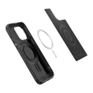 Spigen Mag Armor MagFit Apple iPhone 15 Pro tok, MagSafe, Matte Black, fekete
