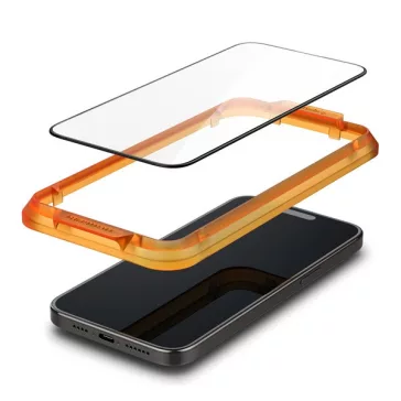   Spigen AlignMaster Glas.tR Apple iPhone 15 Pro Tempered kijelzővédő fólia (2db)