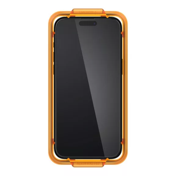 Spigen AlignMaster Glas.tR Apple iPhone 15 Pro Tempered kijelzővédő fólia (2db)