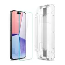 Spigen Glas.tR EZ Fit Apple iPhone 15 Pro Max Tempered kijelzővédő fólia felhelyező kerettel (2db)