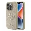 Guess Glitter Script Big 4G Apple iPhone 15 Pro hátlap tok, arany