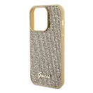 Guess Disco Metal Script Apple iPhone 15 Pro hátlap tok, arany