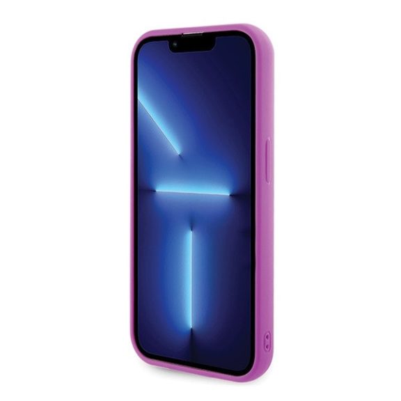 Guess Disco Metal Script Apple iPhone 15 Pro hátlap tok, fuksia