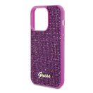 Guess Disco Metal Script Apple iPhone 15 Pro hátlap tok, fuksia