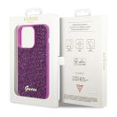 Guess Disco Metal Script Apple iPhone 15 Pro hátlap tok, fuksia