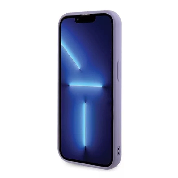 Guess Sequin Script Metal Apple iPhone 15 Pro hátlap tok, lila