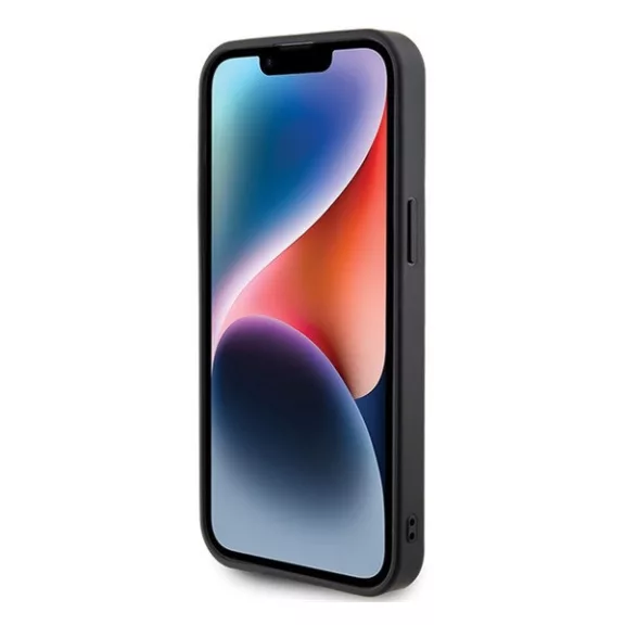 Guess Rhinestone Metal Logo Apple iPhone 15 Pro Max hátlap tok, sárga