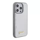 Guess Sequin Script Metal Apple iPhone 15 Pro Max hátlap tok, ezüst