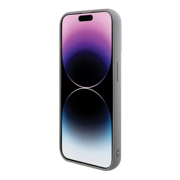 Guess Sequin Script Metal Apple iPhone 15 Pro Max hátlap tok, ezüst