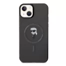 Karl Lagerfeld IML Ikonik MagSafe Apple iPhone 15 Plus hátlap tok, fekete