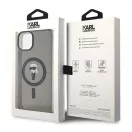 Karl Lagerfeld IML Ikonik MagSafe Apple iPhone 15 Plus hátlap tok, fekete