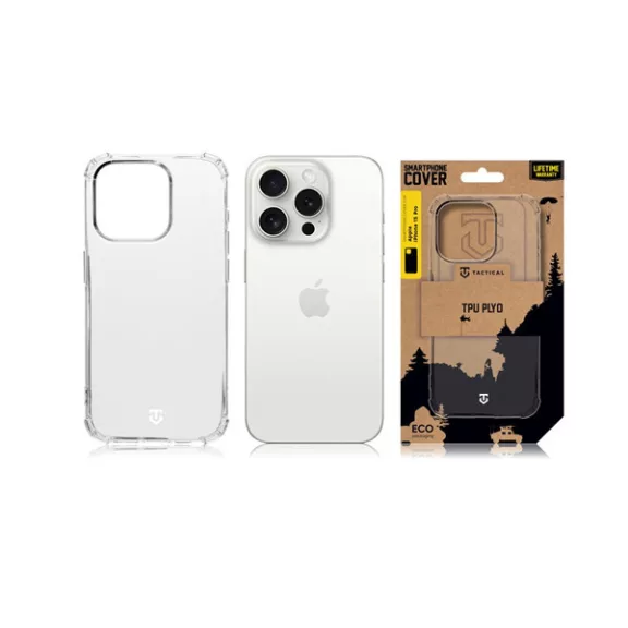 Tactical Plyo Apple iPhone 15 Pro tok, átlátszó