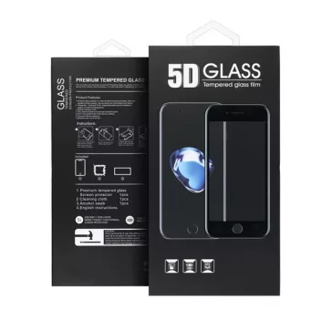   Apple iPhone 15/ iPhone 16 5D Full Glue hajlított tempered glass kijelzővédő üvegfólia, fekete