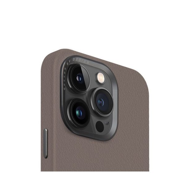 Uniq Lyden Apple iPhone 15 Pro Magsafe Bőr tok, szürke