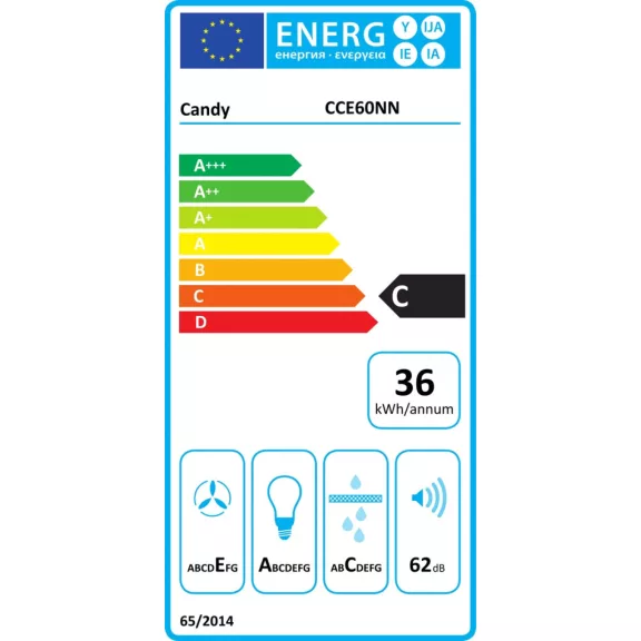 Candy CCE60NN páraelszívó, kürtős Candy CCE60NN páraelszívó, kürtős