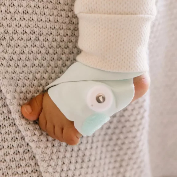 Owlet Dream Sock okos zokni 0-18 hónapig - Menta