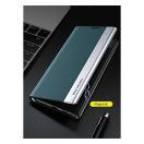 Apple iPhone 12 / 12 Pro, oldalra nyíló tok, piros