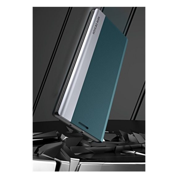 Apple iPhone 12 / 12 Pro, oldalra nyíló tok, piros