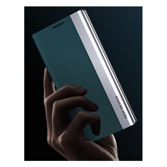 Apple iPhone 12 / 12 Pro, oldalra nyíló tok, piros