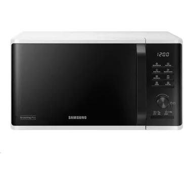 Samsung MG23K3515AW/EO Szabadonálló grill mikrohullámú sütő Browning Plus funkcióval 23 L, fehér