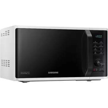 Samsung MG23K3515AW/EO Szabadonálló grill mikrohullámú sütő Browning Plus funkcióval 23 L, fehér