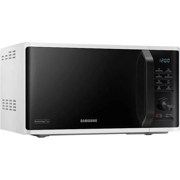 Samsung MG23K3515AW/EO Szabadonálló grill mikrohullámú sütő Browning Plus funkcióval 23 L, fehér