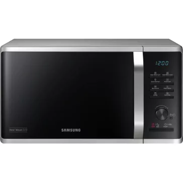 Samsung MG23K3575AS/EO Szabadonálló grill mikrohullámú sütő Heat Wave grillrendszerrel 23 L, ezüst