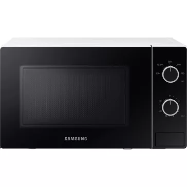 Samsung MS20A3010AH/EO Szabadonálló solo mikrohullámú sütő Üvegborítású ajtóval 20 L, fehér