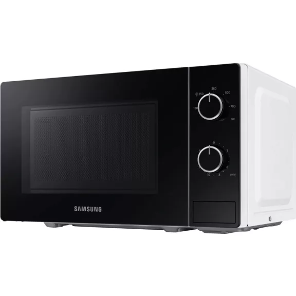 Samsung MS20A3010AH/EO Szabadonálló solo mikrohullámú sütő Üvegborítású ajtóval 20 L, fehér